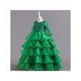 thumbnail image 3 of Bagilaanoe Kids Girl Princess Dress Flower Girl Lace Multi-Layer Ruffle Tutu Skirt 3T 4T 5T 6T 7T 8T  9T 10T Formal Party Wedding Dress Prom, 3 of 9