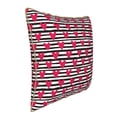thumbnail image 2 of Fotbe Hearts And Lines Pattern Velvet Decorative Throw Pillow Covers with Elegant Piping, Soft Plush Cushion Cover for Sofa, Bed, Car, Office-20"x20", 2 of 8