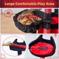 thumbnail image 3 of Cat Tree [/CM] Cat Tower for Indoor Cats Large Adult Cat Condo with Large Platform Hanging Basket Scratching Posts Pompoms Light MSW, 3 of 8