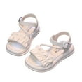 thumbnail image 3 of HUANBAI Girls Sandals For Everyday Wear Lightweight Breathable Casual School Outdoor Summer Spring Footwear For Kids Age 4 12 4-4.5 Years, 3 of 9