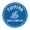 Blue, variant on Signs ByLITA Circle Tipping Makes It Hurt Less Sign (Blue) - Medium