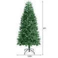 thumbnail image 4 of Costway 6ft Pre-lit Hinged Christmas Tree w/ 350 LED Lights & 9 Dynamic Effects, 4 of 10