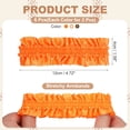 thumbnail image 2 of Uxcell Armband Garter, Anti-Slip Sleeve Garter Men Shirt Sleeve Holder Elastic Belts Decoration Orange/Orange on Black/Orange on White, 2 of 6