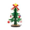 thumbnail image 2 of Wooden Tabletop 3D Christmas Tree - Miniature Festival Decor with Snowman Ornaments,Premium Crafted Holiday Decoration,9.44in Tall,Perfect for Home,Office & Party,Easy Assembly Gift, 2 of 3