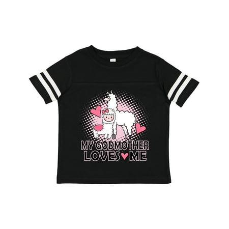 

Inktastic My Godmother Loves Me Llama Gift Toddler Toddler Girl T-Shirt