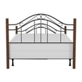 thumbnail image 5 of Hillsdale Furniture Matson Arched Black Metal Full Bed with Cherry Wood Posts, 5 of 10