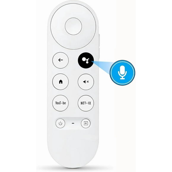 New Voice Remote Control for Google Chromecast 4K Snow HDTV, Replacement Remote for Google TV Streamer 4K, for G9N9N GA01409-US GA01919-US GA01920-US GA01923-USGA01409-US