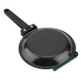 thumbnail image 4 of Sartén Abatible Con Revestimiento De Acero, Utensilios De Cocina Antiadherentes De Doble Cara Con Diseño Abatible Para Panqueques, Pan Tostado Y Huevos Fritos, 4 of 7