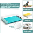 thumbnail image 5 of Sorbus Plastic Paper Organizer, Stackable Letter Tray Desktop File Storage 1 PC, 5 of 8