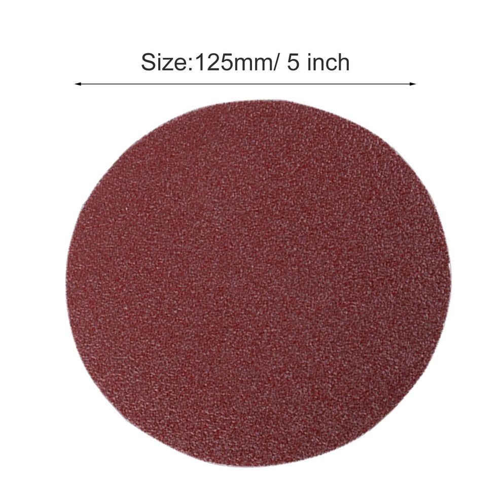 40PCS 5 inch 125mm Round Sandpaper Disk Sand Sheets 60180 Grit Sanding