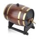 thumbnail image 3 of Barril de whisky, brandy y vino tinto de madera de roble de estilo retro de 3 l, recipiente con grifo, 3 of 14