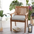thumbnail image 2 of Sunbrella  Indoor/Outdoor Chair Cushion, Corded - 20 in w  x 20 in h blue white stripe 20 in w  x 20 in h, 2 of 5
