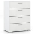 thumbnail image 1 of Costway 4 Drawer Storage Cabinet with Metal Legs & Handles Anti-Toppling Devices White, 1 of 10