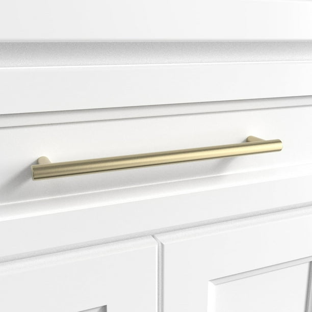 Paquete de 4 manijas para gabinetes de cocina Tiradores mate para gabinetes Tiradores para cajones Herrajes para gabinetes de cocina Planos Longitud total 220 mm