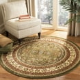 thumbnail image 2 of SAFAVIEH Lyndhurst Isadora Floral Area Rug, Sage/Ivory, 4' x 4' Round, 2 of 7