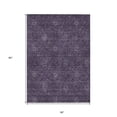 thumbnail image 3 of 5' X 8' Eggplant And Purple Floral Washable Indoor Outdoor Area Rug, 3 of 5