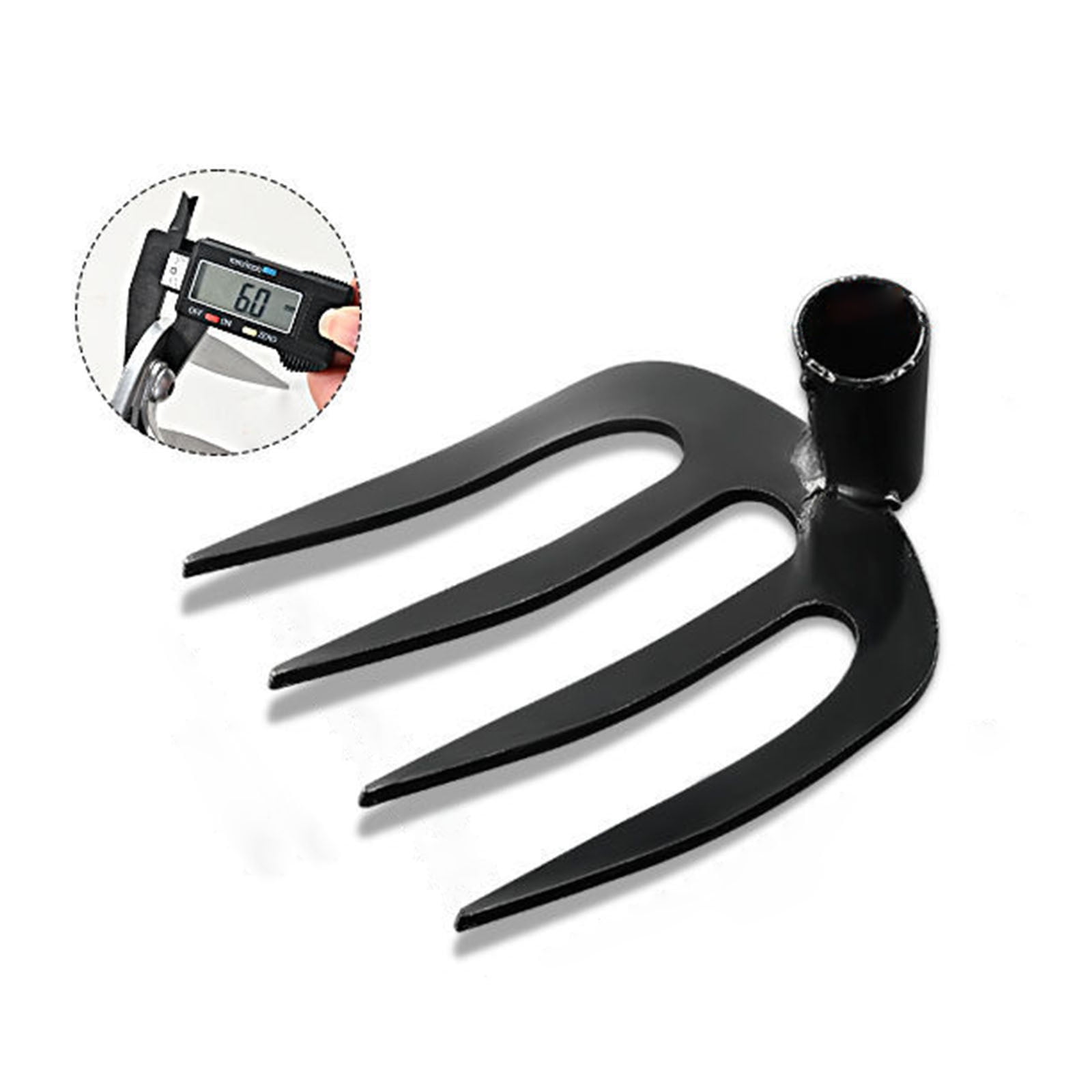 Garden Hand Cultivator, Four Tooth Steel Rake With Heavy Duty Construction And Soil Loosening Design, Weeding Tool for Vegetable Garden Farming Yard Work Landscaping Tasks