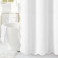 thumbnail image 2 of Seasonwood White Shower Curtain Cute Scalloped Shower Curtain,72x72 Inches, 2 of 6