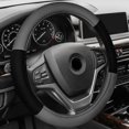 thumbnail image 3 of Fh Group Juego Combinado De Almohadillas Para Cinturón De Seguridad Y Modernistas De Ajuste Universal, Funda Para Volante Que Se Adapta A La Mayoría De Los Automóviles, Suv, Color Gris, 3 of 5