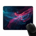 thumbnail image 2 of Galaxy Glitter Nebula Mouse Pad, Blue Red Space Mouse Pad, Mouse Mat Square Waterproof Mouse Pad Non-Slip Rubber Base MousePads for Computer Office Laptop Men Women Kids, 9.5"x7.9" Inch, 2 of 2