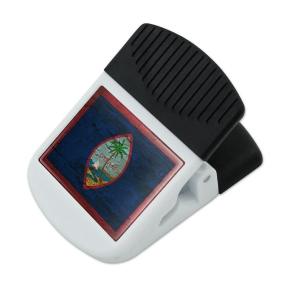 Rustic Distressed Guam Flag Refrigerator Fridge Magnet Magnetic Hanging Hook Note Snack Clip