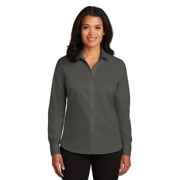 Camisa de sarga sin planchado para mujer Red House®. RH79 casa Roja RH79
