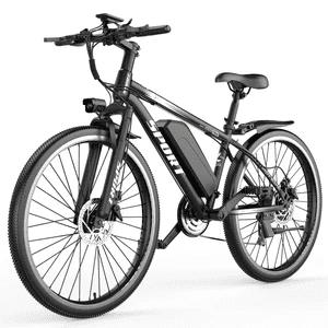 26 Inch Adult Mountain E-Bike, 749W Peak Motor, 48V 10Ah Removable Battery, 7-Speed, 19.9MPH Max Speed, 65 Miles Range, Electric Bicycle for Commuting,Ages 16