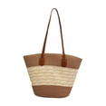 thumbnail image 2 of Esquirla Hand Weaving Women Summer Shoulder Bag Handmade Portable Lightweight Handbag A, 2 of 8