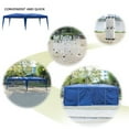 thumbnail image 4 of 10' x 20' Pop-Up Waterproof Canopy Party for Summer Outdoor, Heavy Duty Steel Frame, Sun Shade Wedding Tent Folding Tent Canopy Tent, Tents with Backpack Bag, Blue, S10149, 4 of 8