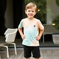 thumbnail image 4 of Bainana Independence Day Outfit Set For Toddler Boys Cartoon Print Short Sleeve Crew Neck Tops And Shorts Set Comfortable Handsome Little Boys Festival Party Playwear Size 5-6 Years, 4 of 7