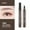 Gray brown, variant on KeirineCC Eyebrow Pen - Eyebrow Pencil Eye Brow Pencils for Women with 4-Fork-Tip and Spoolie Brush Create Natural Hair-Like Defined Brows, Last All-Day, Wine
