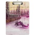 thumbnail image 1 of FMSHPON Axolotl Portrait Clipboard Hardboard Wood Nursing Clip Board and Pull for Standard A4 Letter 13x9 inches, 1 of 2