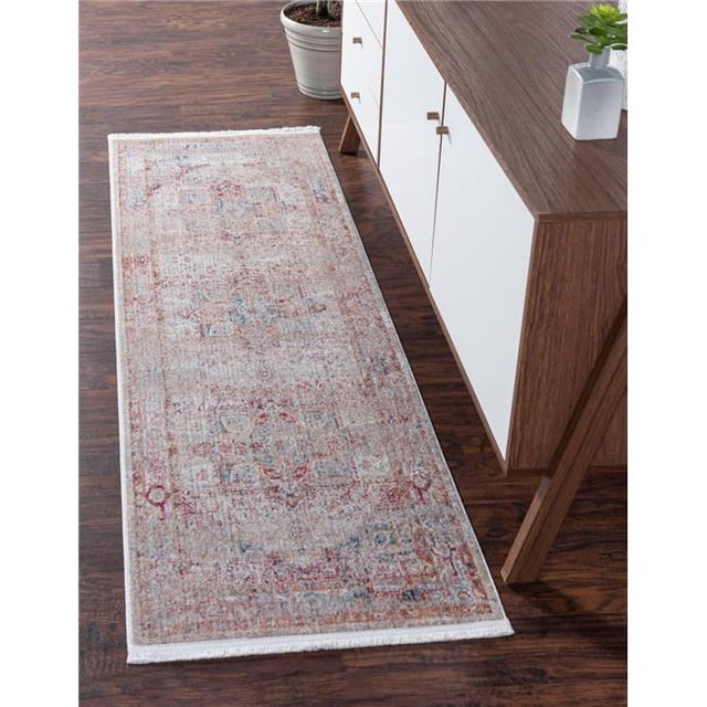 Unique Loom 3147921 2 Pi 7 Po x 10 Pi Victoria Noble Runner Tapis&44; Rouge