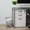 thumbnail image 2 of Mind Reader Mesh Trash Can, 16.65L (4.4 gal), Waste Paper Basket, Round, Office, Metal Mesh, 11.5"L x 11.5"W x 13.75"H, Set of 2, Silver, 2 of 8