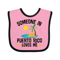 Inktastic Someone in Puerto Rico Loves Me Boys or Girls Baby Bib
