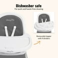thumbnail image 4 of Dream On Me Lightweight & Convertible Curio Sit N Seek High Chair, Grey, 4 of 13