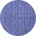 thumbnail image 1 of Ahgly Company Indoor Round Persian Blue Traditional Area Rugs, 4' Round, 1 of 4