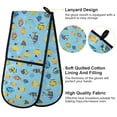 thumbnail image 4 of Dailycode Double Sided Oven Mitt with Loop Heat Resistant Kitchen Long Potholders 7" x 35" Tropical Fish Swimming, 4 of 6