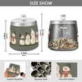 thumbnail image 2 of Yayeee Ashtray with Lid for Cigarette Smokeless Stainless Steel Home Ash Holder, Gray Snowmen, 2 of 7