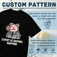 thumbnail image 5 of Black T Shirts for Men, Pig In Suit, Graphic Mens Graphic Tees, 24936803,3XL, 5 of 8