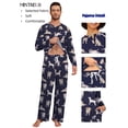 thumbnail image 3 of MINTREUS Couple Pajama Sets Soft PJs Sets for Couples/Women/Men Matching Sleepwear with Pockets, 3 of 5