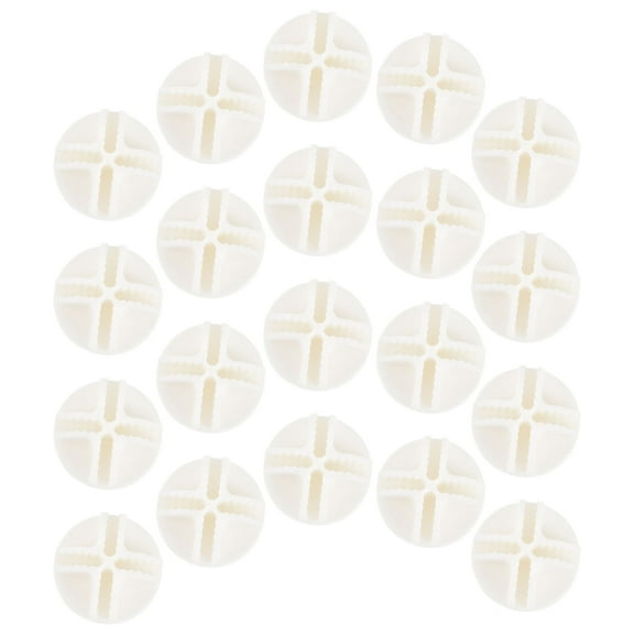 20 Pcs Wire Cube Plastic Connectors for Cube Storage Shelving and Cabinet Modular Organizer Closet Clasp Buckle Clip (White)