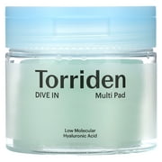 Torriden Dive In, Low Molecular Hyaluronic Acid Multi Pad, 80 Sheets, 5.41 fl oz (160 ml)
