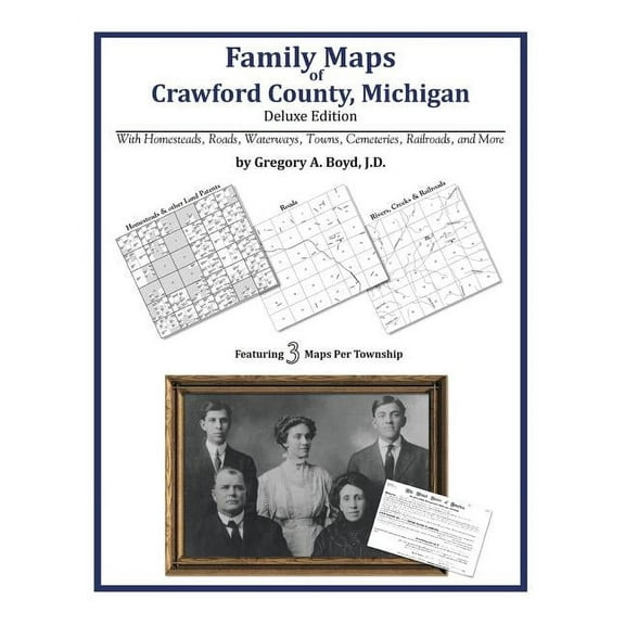 Family Maps of Crawford County, Michigan (Paperback)