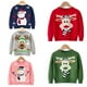 thumbnail image 2 of Suéteres con estampado de dibujos animados para niños y niñas, suéter de punto de manga larga, abrigo, Tops, ropa de Navidad, Otoño e Invierno, 2 of 5