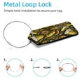 thumbnail image 2 of Square 2Pack PU Leather Summer Beer Print Cruise Luggage Tag with Privacy Cover and Stainless Steel Ring - Suitable for Travel Handbags Backpacks Luggage Tags, 2 of 6