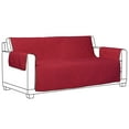 thumbnail image 2 of Cover Bonanza Indoor Sofa Slipcover, 68 x 21 x 25 inch, Red/Brown, 2 of 8