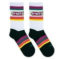 thumbnail image 3 of Cool Socks, Fruit Stripes Fun Candy Print Women's Crew Socks, 3 of 4