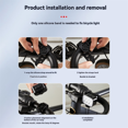 thumbnail image 4 of Bike Light Set Front and Rear USB Charging Mountain Helmet Road Bike Headlight Taillight, 4 of 7