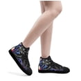 thumbnail image 6 of Black Cat American flag High Top Canvas Shoes Sneakers Black Size 11.5, 6 of 7